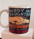 Daddy and daughter ceramic mug